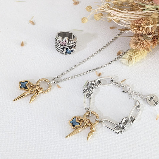 "Butterfly" Necklace and Bracelet Set